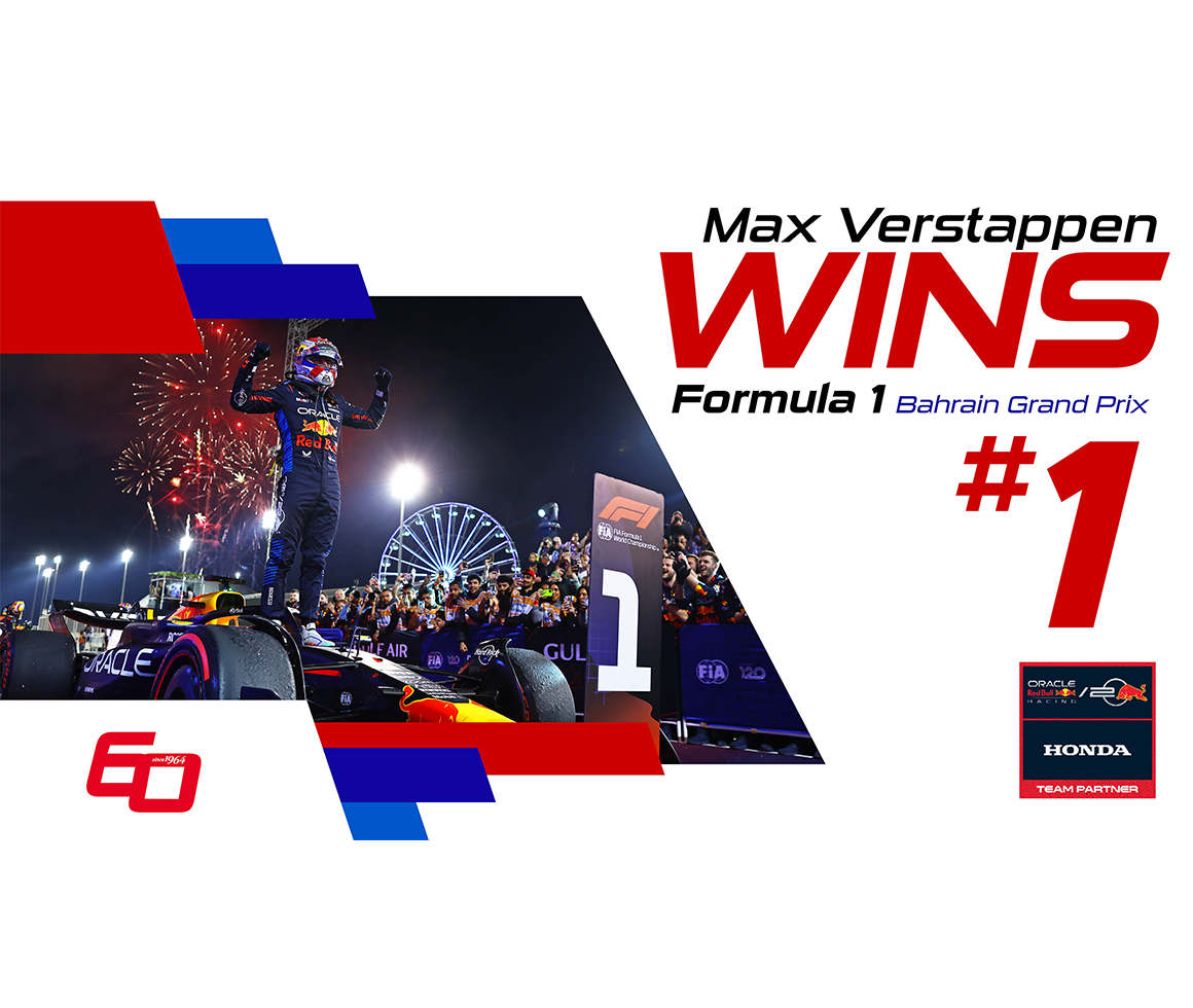 Verstappen Pole-to-Win at Bahrain GP